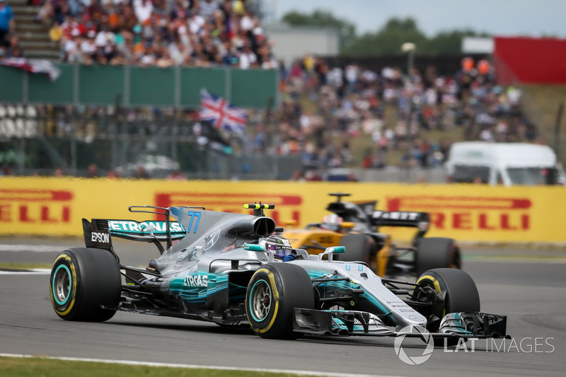 Tweede plaats Valtteri Bottas. Mercedes