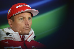 Kimi Raikkonen, Ferrari in the FIA Press Conference
