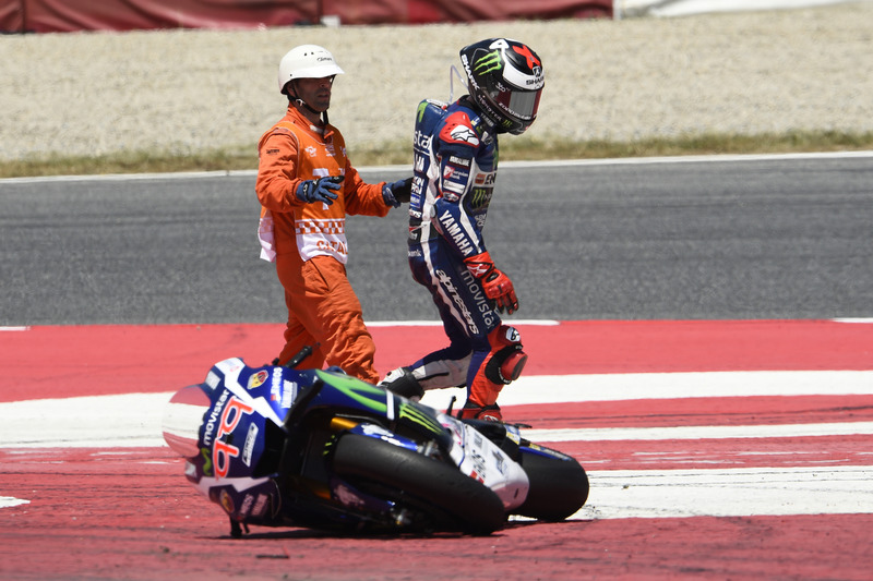 Jorge Lorenzo (Yamaha), Sturz