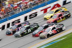 Austin Dillon, Richard Childress Racing Chevrolet with debris on car