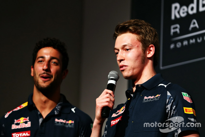 Daniil Kvyat and Daniel Ricciardo, Red Bull Racing