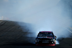 Race winner Denny Hamlin, Joe Gibbs Racing Toyota