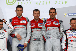 #7 Audi Sport Team Joest Audi R18: Marcel Fässler, Andre Lotterer, Benoit Tréluyer race winners