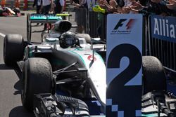 Nico Rosberg, Mercedes AMG F1 W07 Hybrid in parc ferme