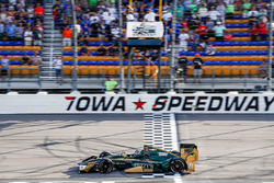 Josef Newgarden, Ed Carpenter Racing Chevrolet takes the checkered flag