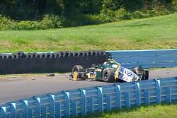 Josef Newgarden, Ed Carpenter Racing Chevrolet, juste après son crash