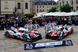 #5 Toyota Racing Toyota TS050 Hybrid: Anthony Davidson, Sébastien Buemi, Kazuki Nakajima, #6 Toyota Racing Toyota TS050 Hybrid: Stéphane Sarrazin, Mike Conway, Kamui Kobayashi