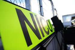 Le panneau de Nico Rosberg, Mercedes AMG F1