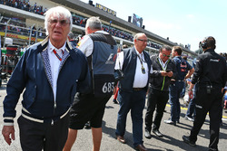 Bernie Ecclestone, on the grid