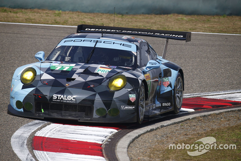 #77 Dempsey Proton Competition Porsche 911 RSR: Richard Lietz, Michael Christensen