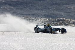 Lucas di Grassi drives on the Arctic ice cap