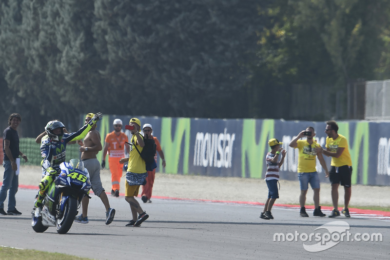 Deuxième place pour Valentino Rossi, Yamaha Factory Racing