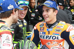 Polesitter Marc Marquez, Repsol Honda Team, second place Cal Crutchlow, Team LCR Honda