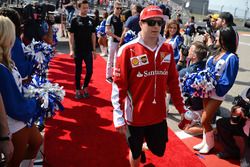 Kimi Raikkonen, Ferrari  en el desfile de pilotos