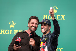 Gerard Butler, Actor and Daniel Ricciardo, Red Bull Racing RB12