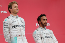 Nico Rosberg, Mercedes AMG F1 Team et Lewis Hamilton, Mercedes AMG F1 Team