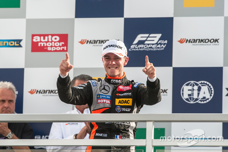 Podium, Anthoine Hubert, Van Amersfoort Racing Dallara F312 - Mercedes-Benz