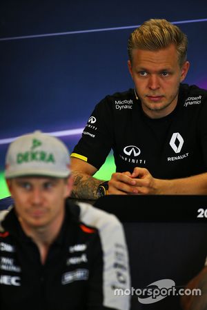 Kevin Magnussen, Renault Sport F1 Team in the FIA Press Conference