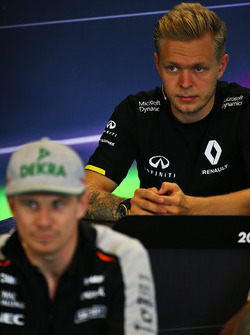 Kevin Magnussen, Renault Sport F1 Team in the FIA Press Conference