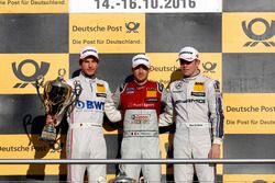 Podium race: Race winner Edoardo Mortara, Audi Sport Team Abt Sportsline, Audi RS 5 DTM; second place Christian Vietoris, Mercedes-AMG Team Mücke, Mercedes-AMG C63 DTM; third place Paul Di Resta, Mercedes-AMG Team HWA, Mercedes-AMG C63 DTM