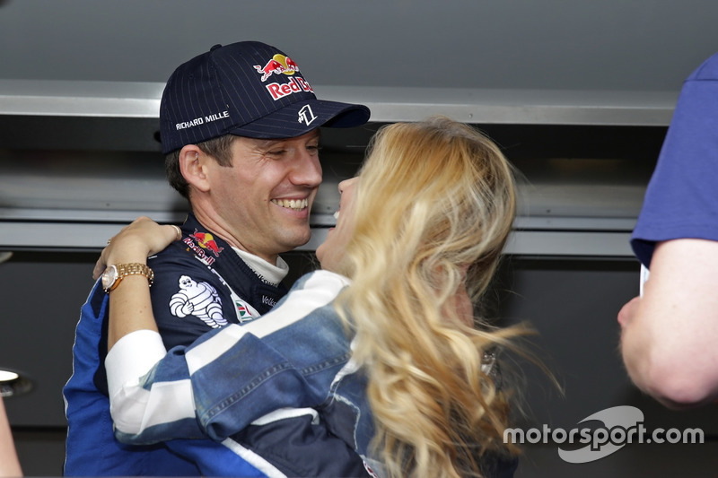 Sébastien Ogier, Volkswagen Polo WRC, Volkswagen Motorsport with his wife Andrea Kaiser