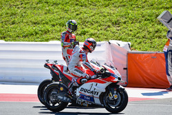 Winner Andrea Iannone, Ducati Team and second place Andrea Dovizioso, Ducati Team