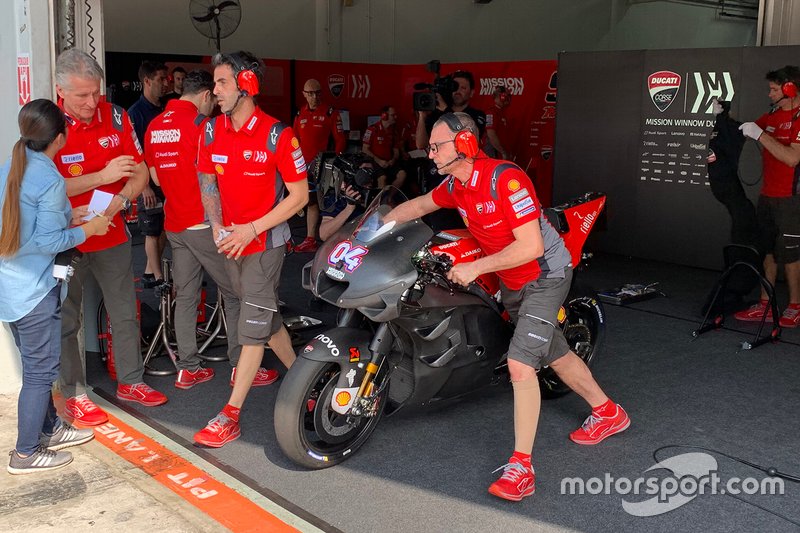 Andrea Dovizioso, Ducati Team with new fairing