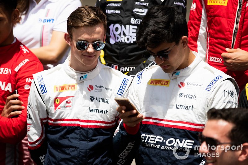 Callum Ilott, SAUBER JUNIOR TEAM BY CHAROUZ and Juan Manuel Correa, SAUBER JUNIOR TEAM BY CHAROUZ