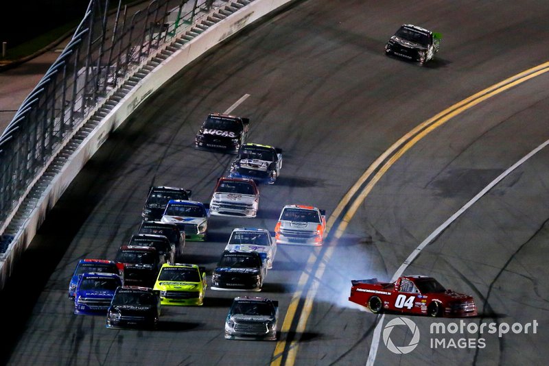 Cory Roper, Roper Racing, Ford F-150 spins out of the pack