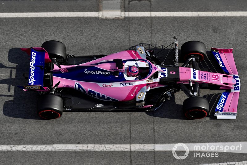Lance Stroll, SportPesa Racing Point F1 Team RP19 with aero sensor