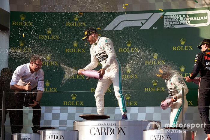 Lewis Hamilton, Mercedes AMG F1 y Valtteri Bottas, Mercedes AMG F1