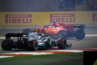Valtteri Bottas, Mercedes AMG W10, Sebastian Vettel, Ferrari SF90