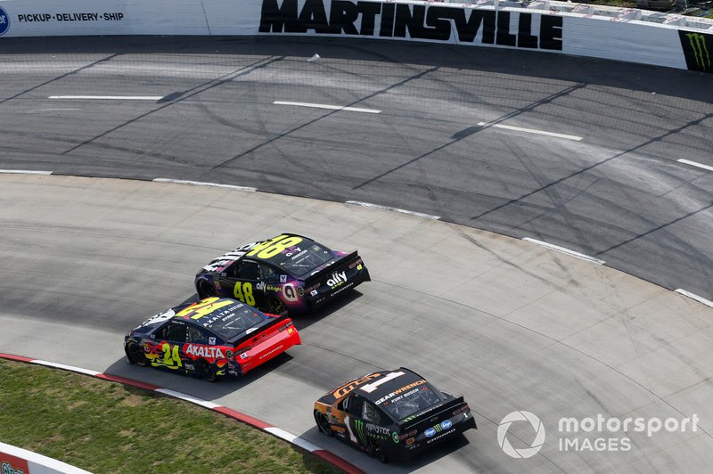 William Byron, Hendrick Motorsports, Chevrolet Camaro Axalta, Jimmie Johnson, Hendrick Motorsports, Chevrolet Camaro Ally, Kurt Busch, Chip Ganassi Racing, Chevrolet Camaro GEARWRENCH/Monster Energy