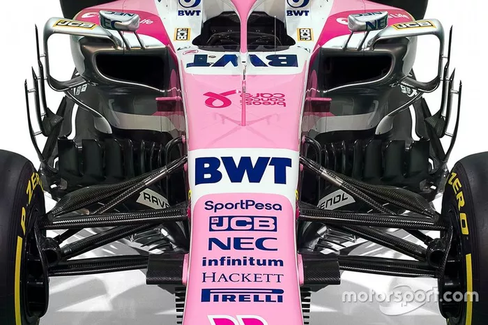 Détail de la livrée Racing Point 