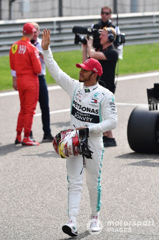 Lewis Hamilton, Mercedes AMG F1, on the grid