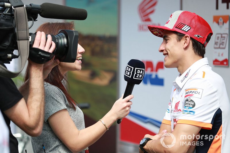 Marc Marquez, Repsol Honda Team with media