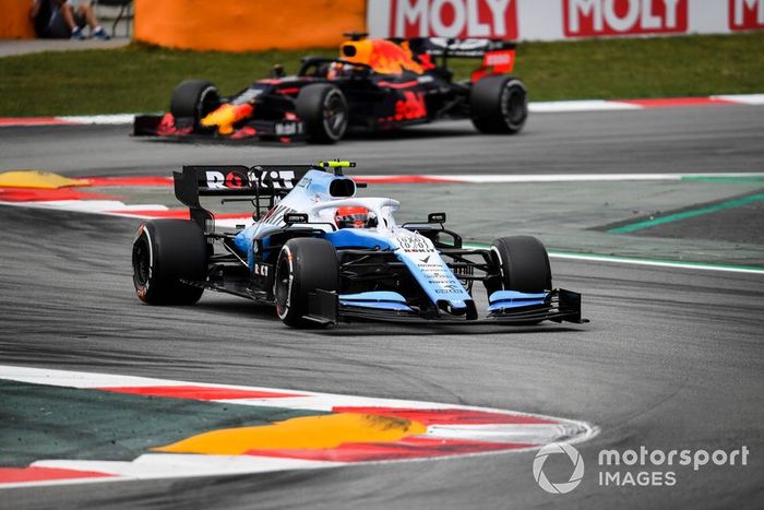 Robert Kubica, Williams FW42, Max Verstappen, Red Bull Racing RB15