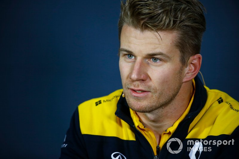 Nico Hulkenberg, Renault F1 Team en la conferencia