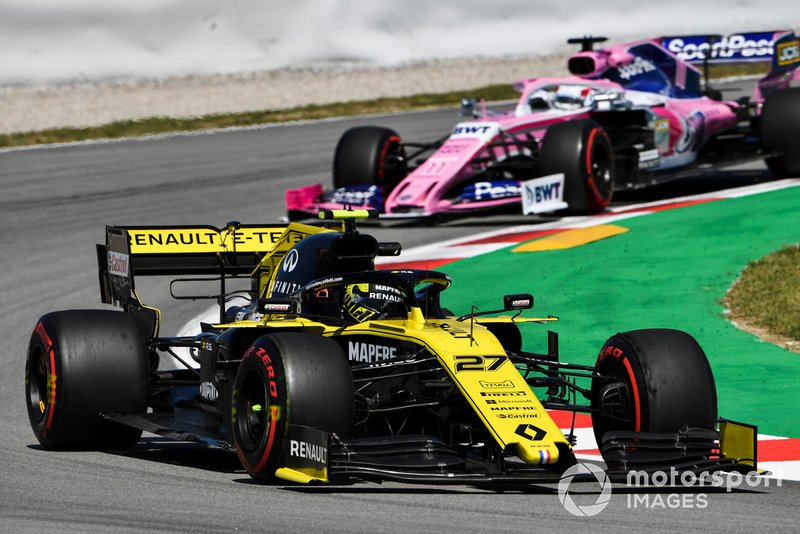 Nico Hulkenberg, Renault R.S. 19, Sergio Perez, Racing Point RP19