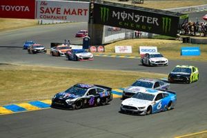 Kevin Harvick, Stewart-Haas Racing, Ford Mustang Mobil 1, Ryan Newman, Roush Fenway Racing, Ford Mustang Wyndham Rewards, David Ragan, Front Row Motorsports, Ford Mustang #ThanksDW, Paul Menard, Wood Brothers Racing, Ford Mustang Menards / Richmond