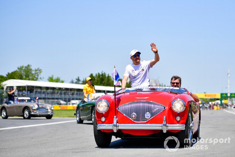 Valtteri Bottas, Mercedes AMG F1, in the drivers parade