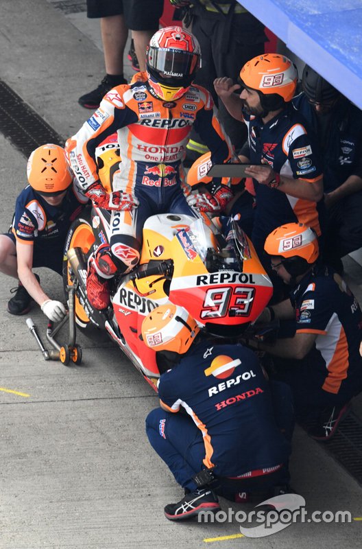 Marc Marquez, Repsol Honda Team in the pitlane