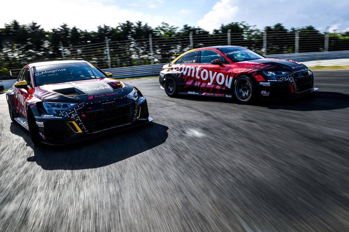Gilles Magnus, Nathanaël Berthon, Frédéric Vervisch, Tom Coronel, Comtoyou Team Audi Sport, Audi RS 3 LMS TCR