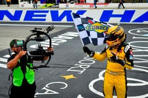 Race winner Christopher Bell, Joe Gibbs Racing, Toyota Supra