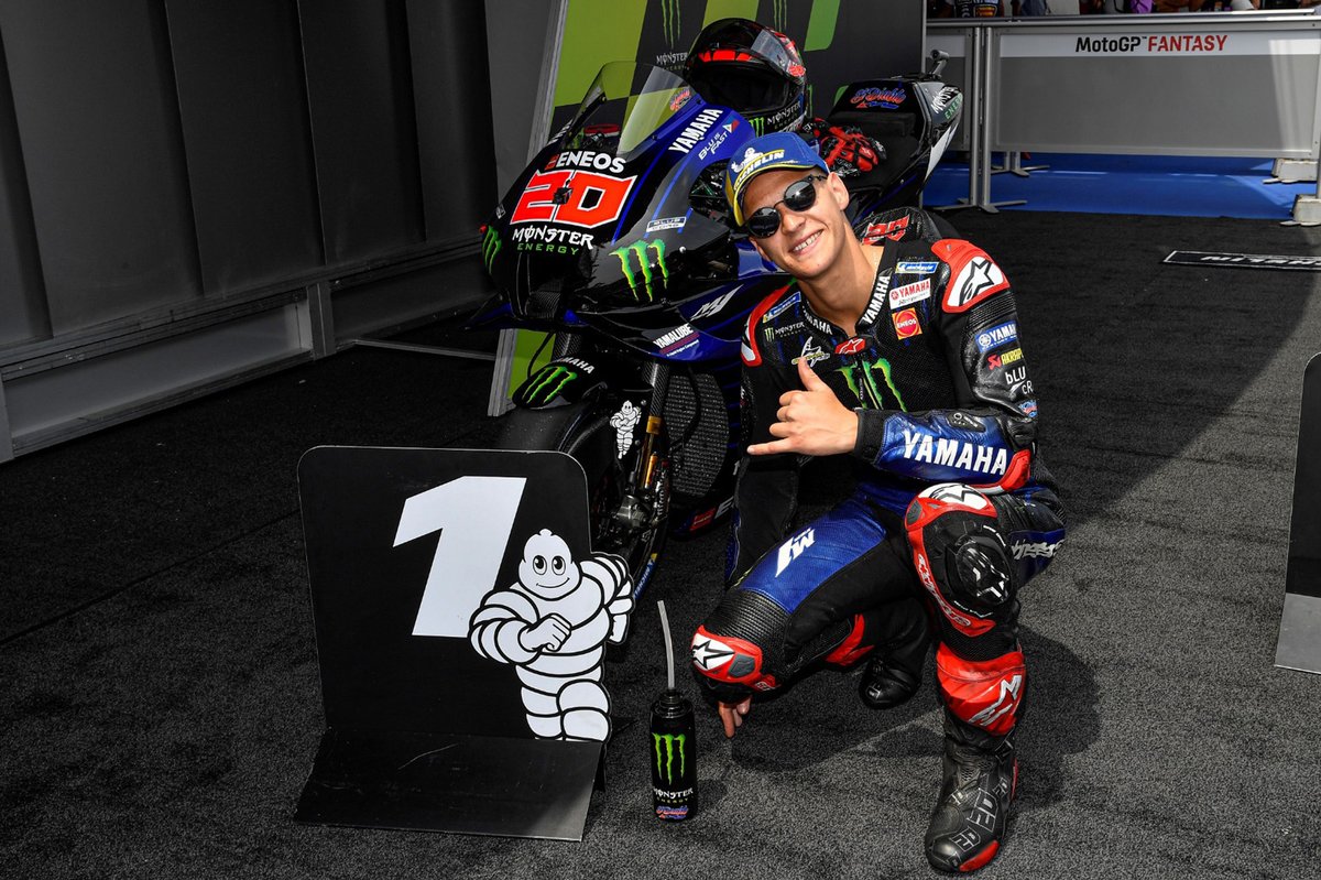 Ganador de la pole Fabio Quartararo, Yamaha Factory Racing
