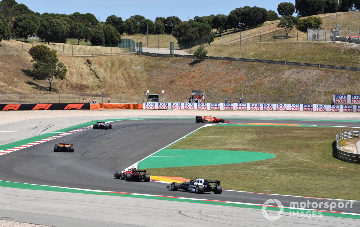 Carlos Sainz Jr., Ferrari SF21, Esteban Ocon, Alpine A521, Lando Norris, McLaren MCL35M, Charles Leclerc, Ferrari SF21, Pierre Gasly, AlphaTauri AT02