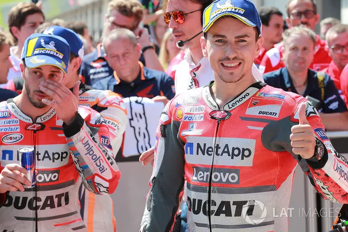 tercer clasificado Jorge Lorenzo, Ducati Team