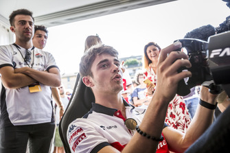 Charles Leclerc, Sauber on the simulator