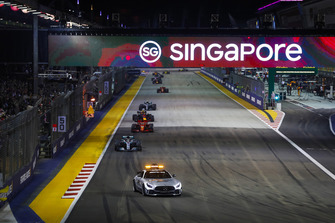 Güvenlik aracı, Lewis Hamilton, Mercedes AMG F1 W09 EQ Power+, Sebastian Vettel, Ferrari SF71H, Max Verstappen, Red Bull Racing RB14, Valtteri Bottas, Mercedes AMG F1 W09 EQ Power+
