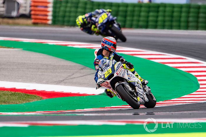 Christophe Ponsson, mirando hacia atrás la llegada de Valentino Rossi